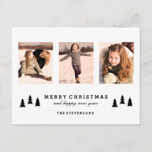 POSTAL DE FESTIVIDADES CARTÃO DA FOTO DO FELIZ NATAL DA ÁRVORE DO XMAS