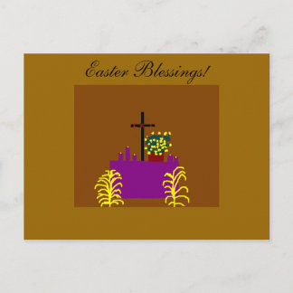 Postal De Festividades Cartão das bênçãos da páscoa