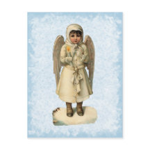 Cartão do anjo do natal vintage