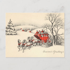 Postal De Festividades Cartão do campo do vintage