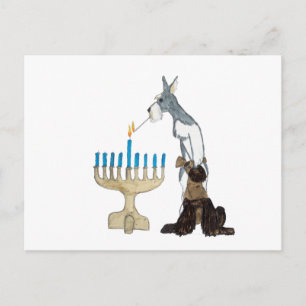 Postal De Festividades cartão do chanukah (Hanukkah)