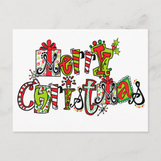 Postal De Festividades Cartão do Feliz Natal