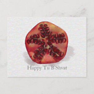 Postal De Festividades Cartão do feriado da Turquia B'Shvat da romã da