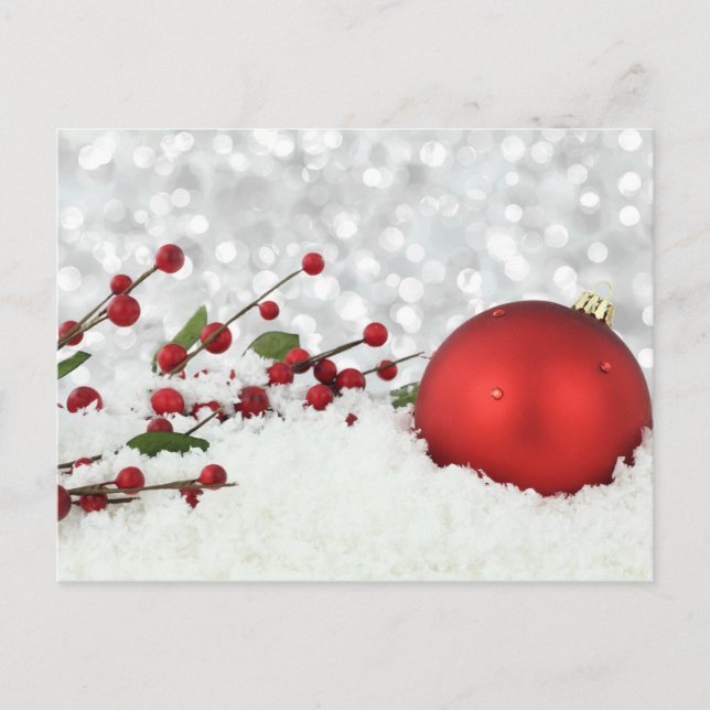 Postal De Festividades Cartão do Natal (Frente)