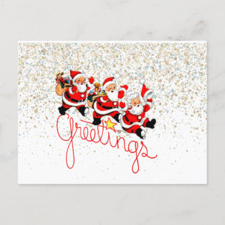 Postal De Festividades Cartão do Natal