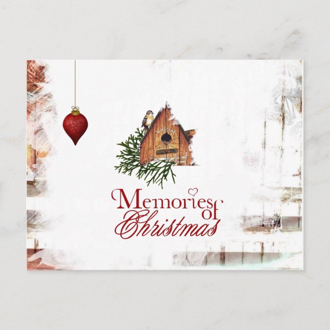 Postal De Festividades cartão do Natal (Frente)