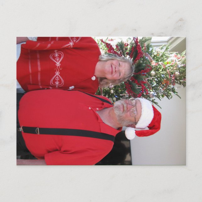 Postal De Festividades Cartão do Natal (Frente)