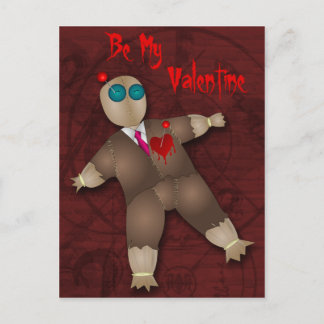 Postal De Festividades Cartão engraçado dos namorados do amor do Voodoo