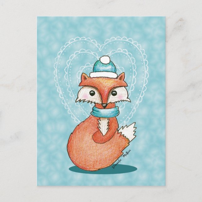 Postal De Festividades Cartão Foxy dos namorados (Frente)