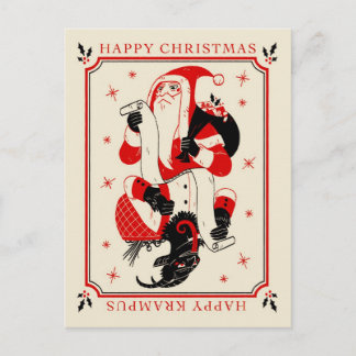 Postal De Festividades Cartão Krampus Natal - Lista