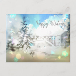 Postal De Festividades Cartão para lápis Feliz Feriados