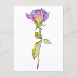 Postal De Festividades Cartão Rosa em Qualquer Momento Colorido
