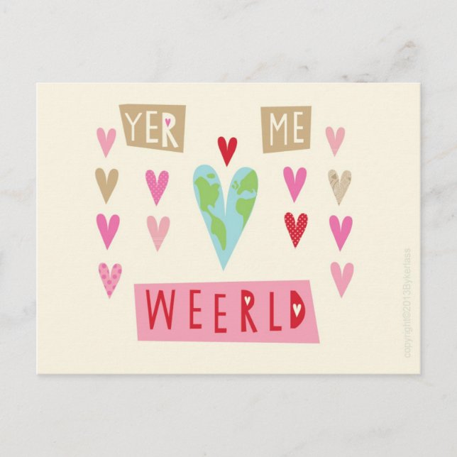 Postal De Festividades Cartão Scouse dos namorados (Frente)