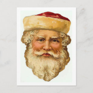 Postal De Festividades Cartão Vintage Santa Claus