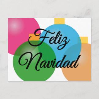 Postal De Festividades Feliz Navidad - Feliz Natal - cartão