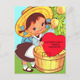Postal De Festividades Menina do CARTÃO dos NAMORADOS da criança com