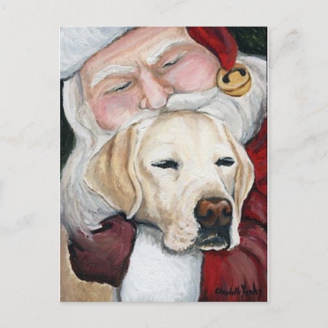 Postal De Festividades O "laboratório obtem cartão do Natal da arte dos (Frente)