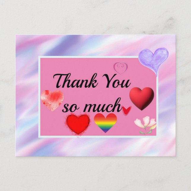 Postal De Festividades obrigado tanto cartão poste (Frente)