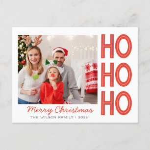 Postal De Festividades Personalizar Cartão com fotos da Família Natal HoH