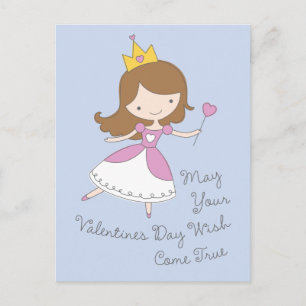 Postal De Festividades Princesa Namorados Cartão do coração