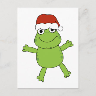 POSTAL DE FESTIVIDADES SAPO ALEGRE DO CARTÃO
