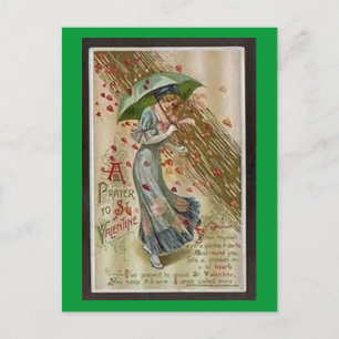 Postal De Festividades Uma oração ao cartão dos namorados do St.