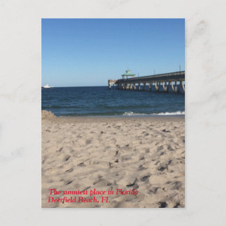 Postal Deerfield Beach, Fl - Cartão de Posto