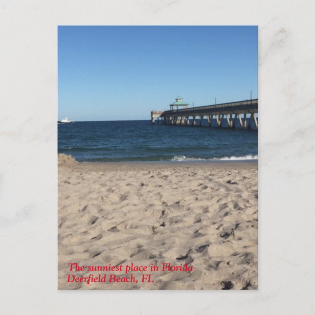 Postal Deerfield Beach, Fl - Cartão de Posto (Frente)