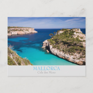 Postal DES Moro de Mallorca - de Cala com cartão do texto