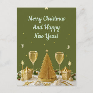 Postal Design de cartão de Natal elegante