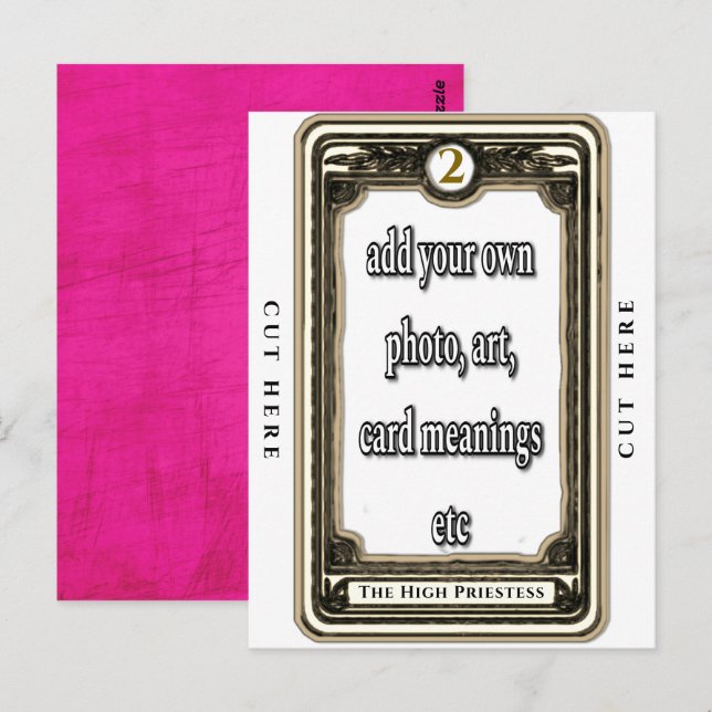 Postal Design, O Cartão De Tarô De Alto Sacerdote (Frente/Verso)