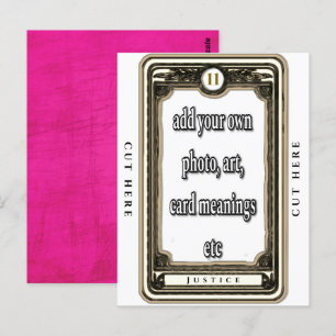 Postal Design O Cartão De Tarô De Justiça