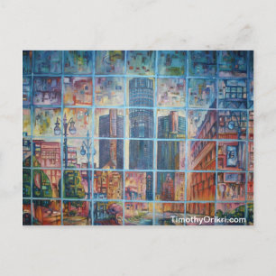 Postal Detroit em minha mente mim - cartão