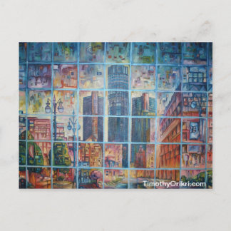 Postal Detroit em minha mente mim - cartão