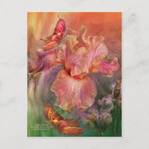 Postal Deusa Do Cartão De Arte Primavera