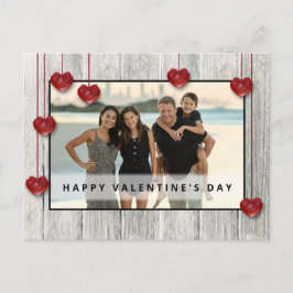 Postal Dia de os namorados Rústico da Madeira AMOR Cartão