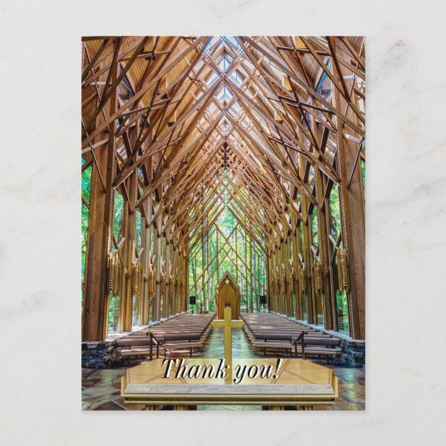 Postal Do Altar Cartão de Obrigado (Frente)