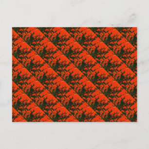 Postal Do "O fogo #8 pântano" telhou o cartão abstrato