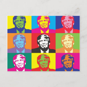 Postal Donald Trump Cartão de posto político americano