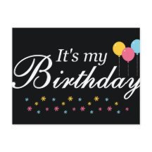 É o meu cartão de aniversário