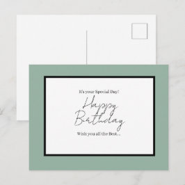 Postal É Seu Dia Especial – Cartão de Aniversário