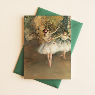 Postal Edgar Degas Dois Dançarinos no Cartão de Arte do B