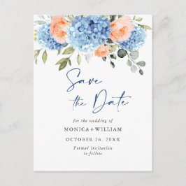 Postal Elegante cartão de salvar data de casamento com Ho