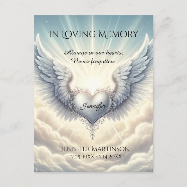 Postal Em Cartão com fotos de memória de amor (Frente)