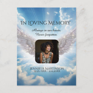 Postal Em Cartão com fotos de memória de amor