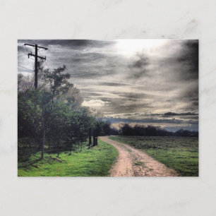 Postal Escuro é o caminho, mas o é uma luz. Cartão Pos