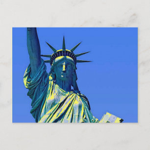 Postal Estátua do Cartão Poste da Liberdade