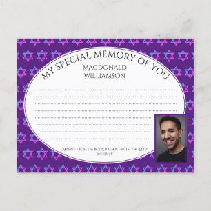 Postal Estrela de David SHARE um Cartão com fotos de MEMÓ