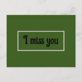 Postal Eu sinto sua falta do cartão do ldr