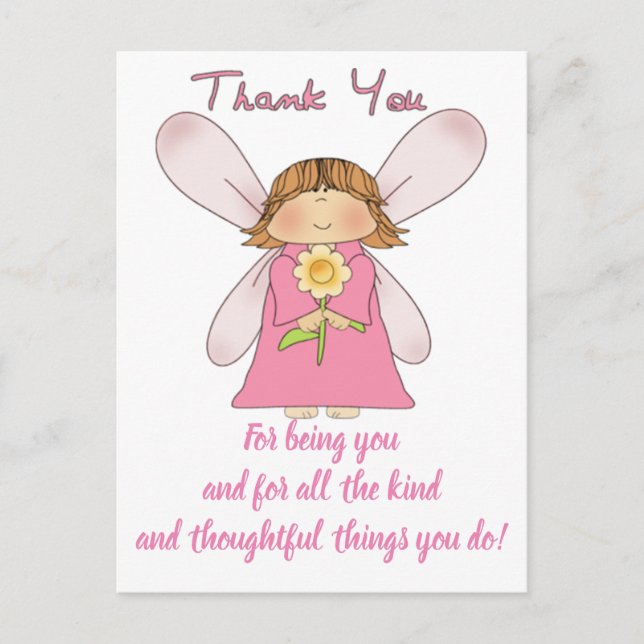 Postal EXPRESSÕES BONITAS - Cartão de Agradecimento (Frente)